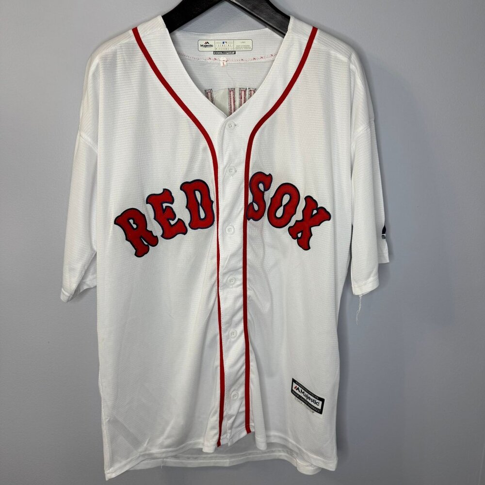 Boston Red Sox Ted Williams 9 Majestic Coolbase Jersey White Size: L